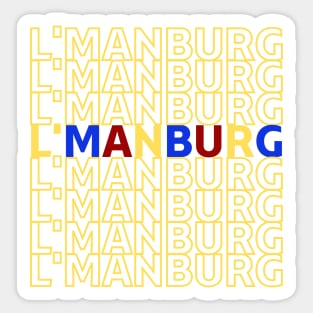 Lmanburg Repeated pattern Sticker